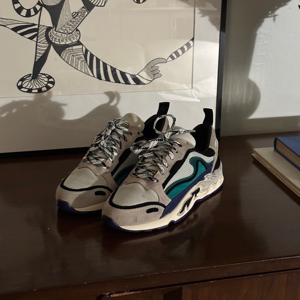 Sandro Sneakers in Gray and Teal